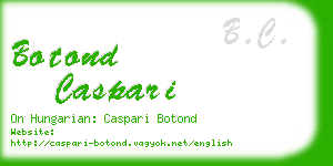 botond caspari business card